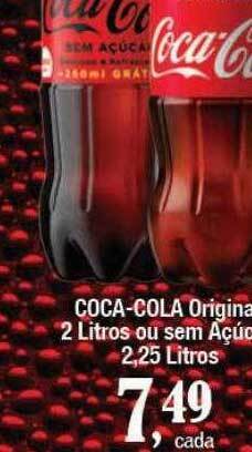 Supermercados Unidos Coca-cola original ou sem açúcar oferta