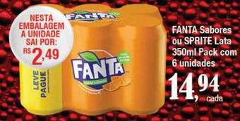 Supermercados Unidos Fanta sabores ou sprite oferta