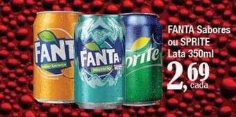 Supermercados Unidos Fanta sabores ou sprite oferta