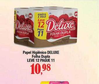 Supermercados Unidos Papel higiênico deluxe folha dupla leve 12 pague 11 oferta