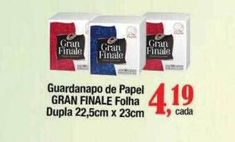 Guardanapo de papel gran finale folha dupla