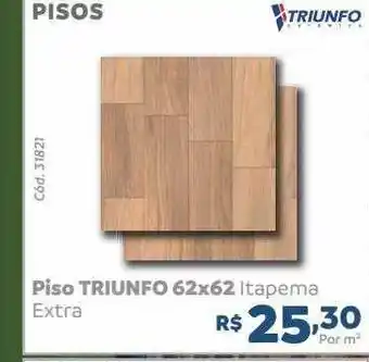 Tumkus Piso triunfo 62x62 itapema oferta