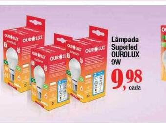 Supermercados Unidos Lâmpada superled ourolux 9w oferta