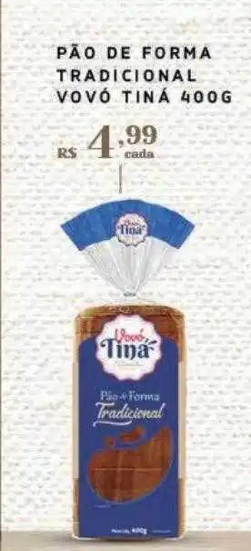 Empório Bahamas Pão de forma tradicional vovó tiná oferta