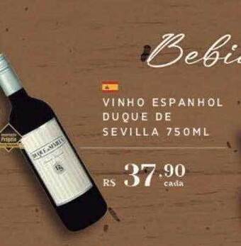 Vinho espanhol duque de sevilla