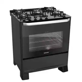 Fogão suggar 5 bocas best cook grill com acendimento automático e tripla chama p