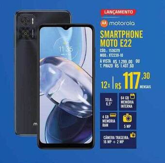 Zema Smartphone moto e22 motorola oferta