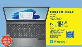 Zema Notebook motion gray oferta
