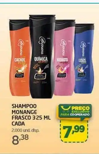 Cooper Shampoo monange frasco cada oferta