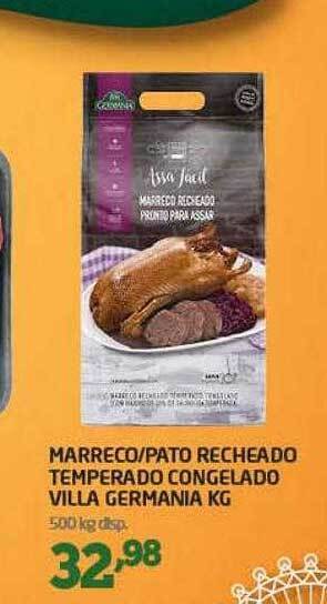 Cooper Marreco-pato recheado temperado congelado villa germania kg oferta