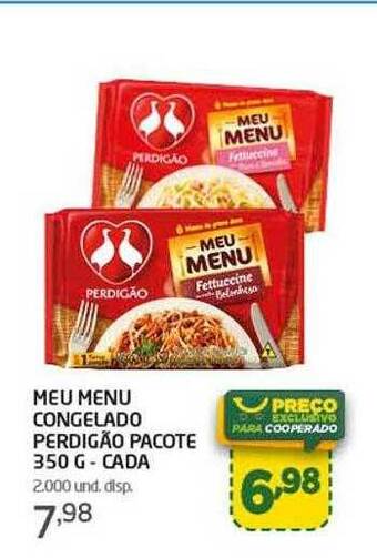 Cooper Meu menu congelado perdigão pacote - cada oferta