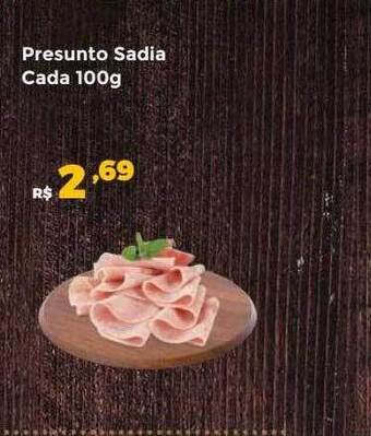 Villarreal Supermercados Presunto sadia cada oferta