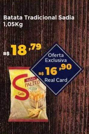 Villarreal Supermercados Batata tradicional sadia oferta