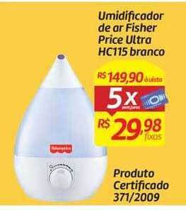 Comper Umidificador de ar fisher price ultra hc115 branco oferta
