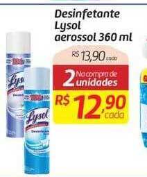 Comper Desinfetante lysol aerossol oferta
