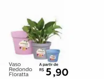 Vaso redondo floratta