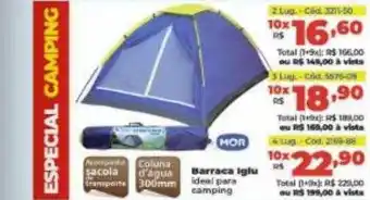 Lojas Becker Barraca iglu mor oferta