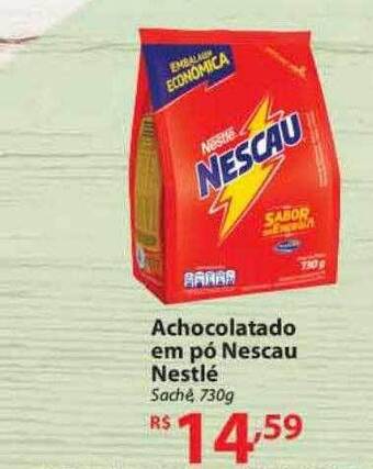 Nacional Achocolatado em pó nescau nestlé oferta