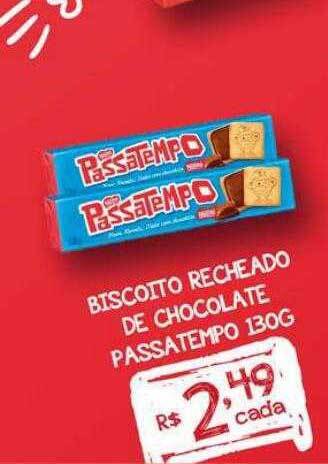Bahamas Supermercados Biscoito recheado de chocolate passatempo oferta