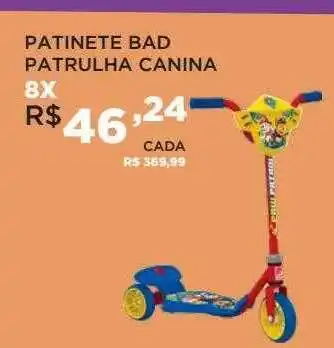 Patinete bad patrulha canina