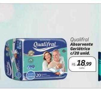 Drogal Qualifral absorvente geriátrico oferta
