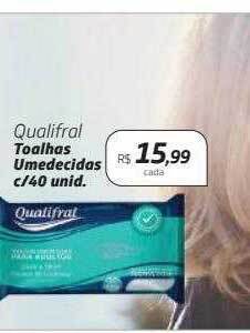 Drogal Qualifral toalhas umedecidas oferta