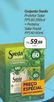 Drogal Conjunto sveda protetor solar fps 60 + protetor solar facial fps 60 oferta