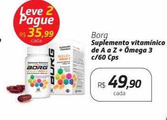 Drogal Borg suplemento vitaminico de a a z + ômega 3 oferta