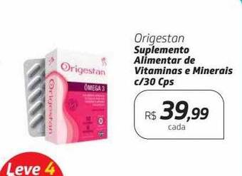 Drogal Origestan suplemento alimentar de vitaminas e minerais oferta