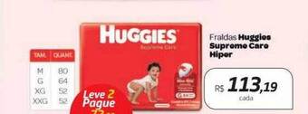 Drogal Fraldas huggies supreme care hiper oferta