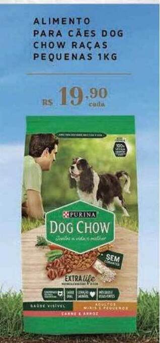 Alimento para cães dog chow raças pequenas