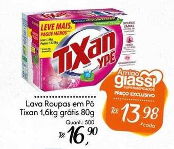 Giassi Supermercados Lava roupas em pó tixan oferta