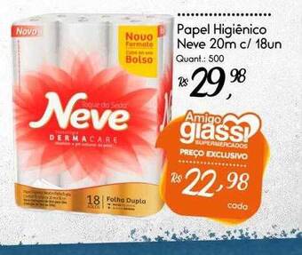 Giassi Supermercados Papel higiênico neve oferta