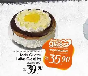 Giassi Supermercados Torta quatro leites giassi kg oferta