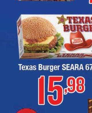 Supermercados Unidos Texas burger seara oferta