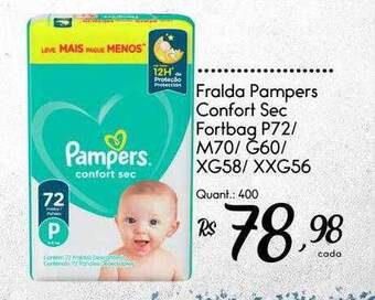 Giassi Supermercados Fralda pampers confort sec fortbag oferta