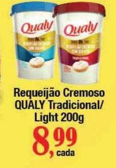 Supermercados Unidos Requeijão cremoso qualy tradicional light oferta