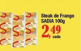 Supermercados Unidos Steak de frango sadia oferta