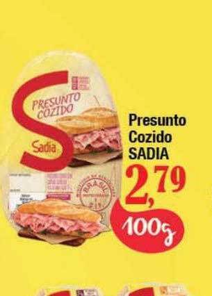 Supermercados Unidos Presunto cozido sadia oferta