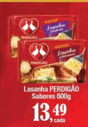 Supermercados Unidos Lasanha perdigão sabores oferta
