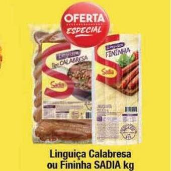 Supermercados Unidos Linguiça calabresa ou fininha sadia oferta