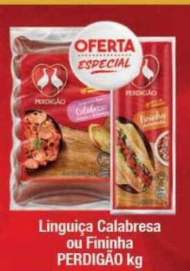 Supermercados Unidos Linguiça calabresa ou fininha perdigão oferta