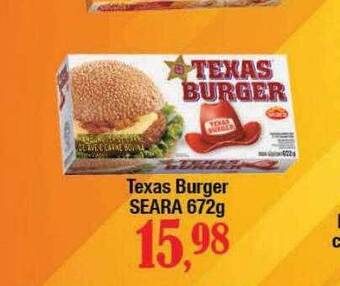 Supermercados Unidos Texas burger seara oferta