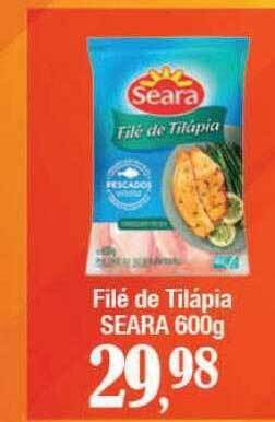 Supermercados Unidos Filé de tilápia seara oferta