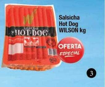 Supermercados Unidos Salsicha hot dog wilson oferta