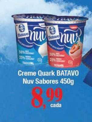 Supermercados Unidos Creme quark batavo nuv sabores oferta