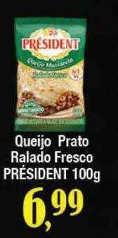 Supermercados Unidos Queijo prato ralado fresco président oferta
