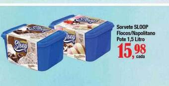 Supermercados Unidos Sorvete sloop flocos napolitano oferta