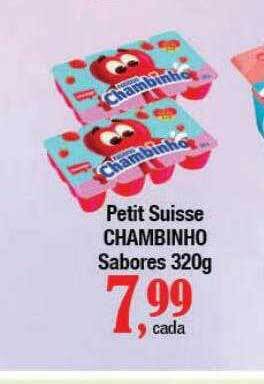 Supermercados Unidos Petit suisse chambinho sabores oferta