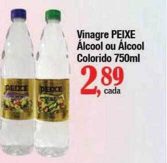 Supermercados Unidos Vinagre peixe álcool ou álcool colorido oferta